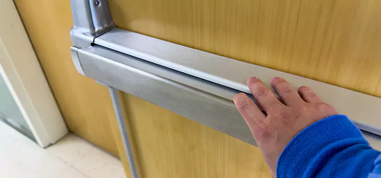 Installing a Push Bar on a Door Foster City